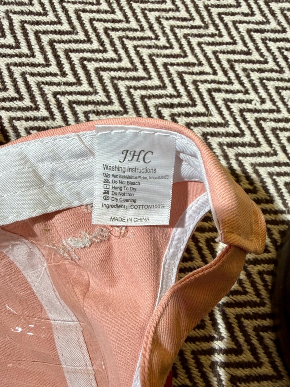 Pink "Have a Nice Day" Open Back High Pony Baseball Cap - NWOT - Picture 4 of 10